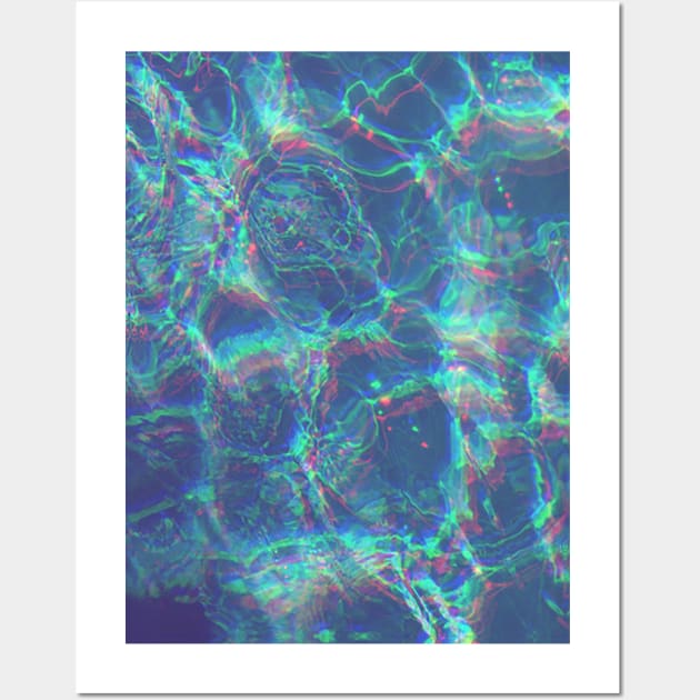 Seapunk Vaporwave Glitch Beach Wall Art by DankFutura